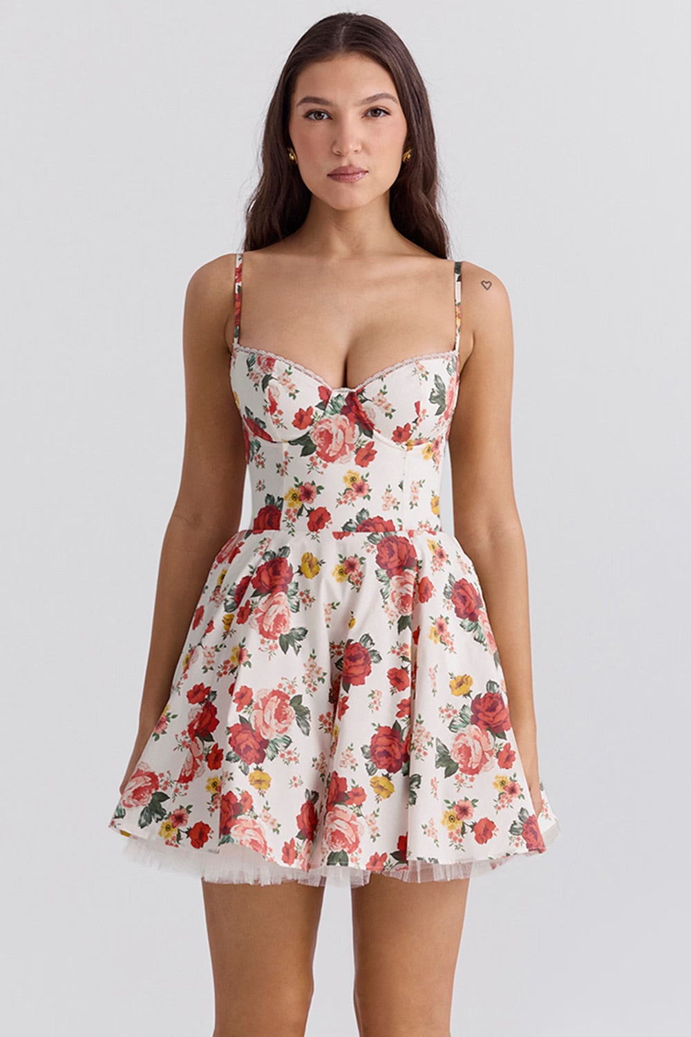 Delicate Charm Corset Mini Dress