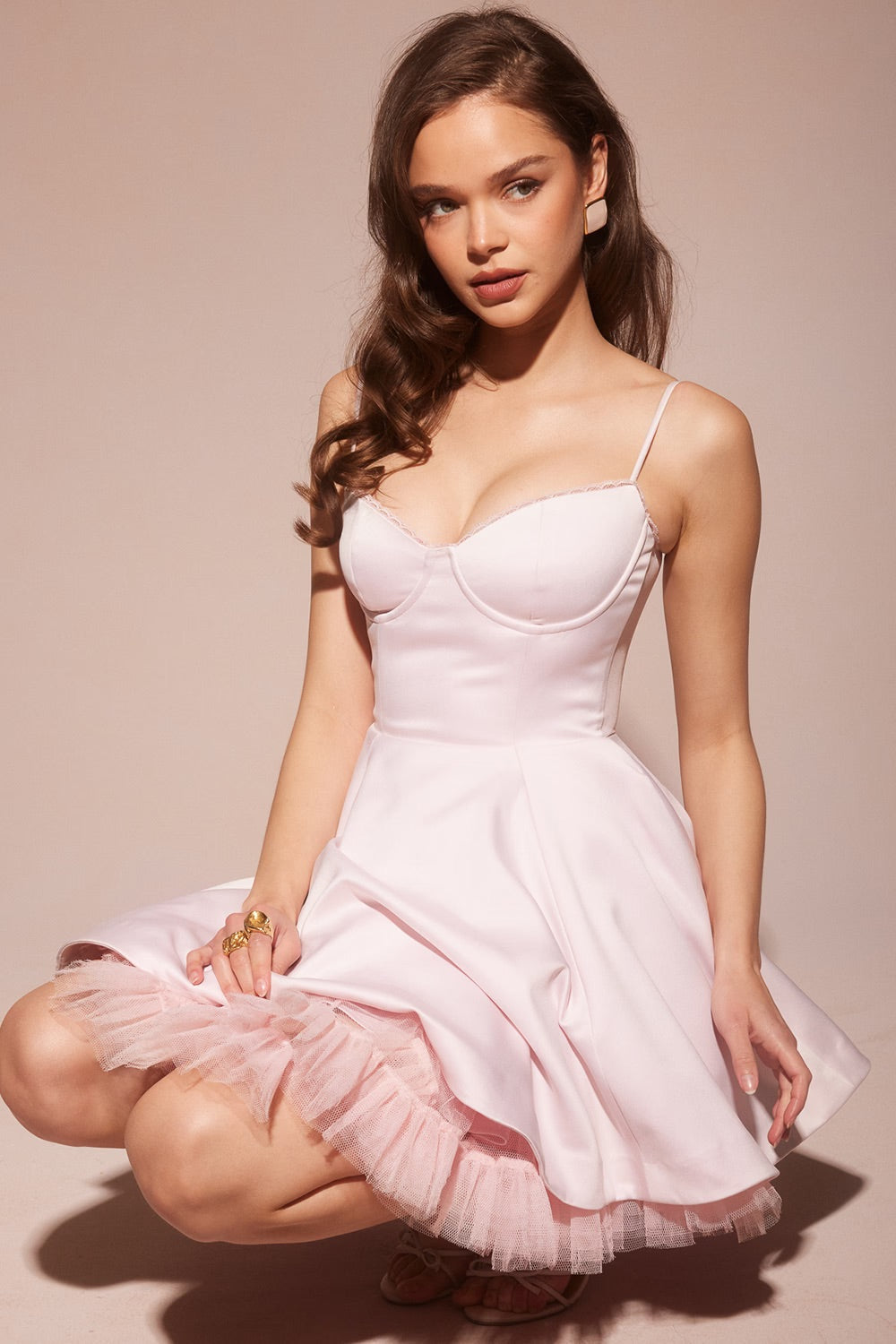 Delicate Charm Corset Mini Dress