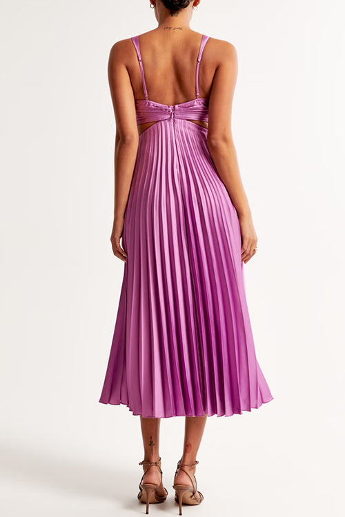 Radiant Grace Pleated Maxi Dress