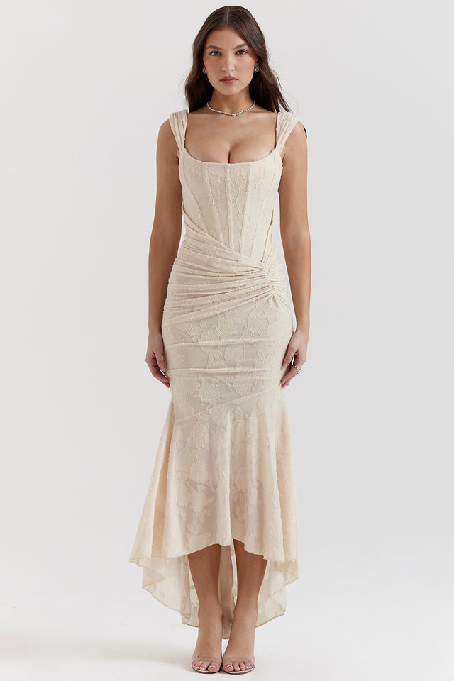 Elegant Waist Maxi Dress