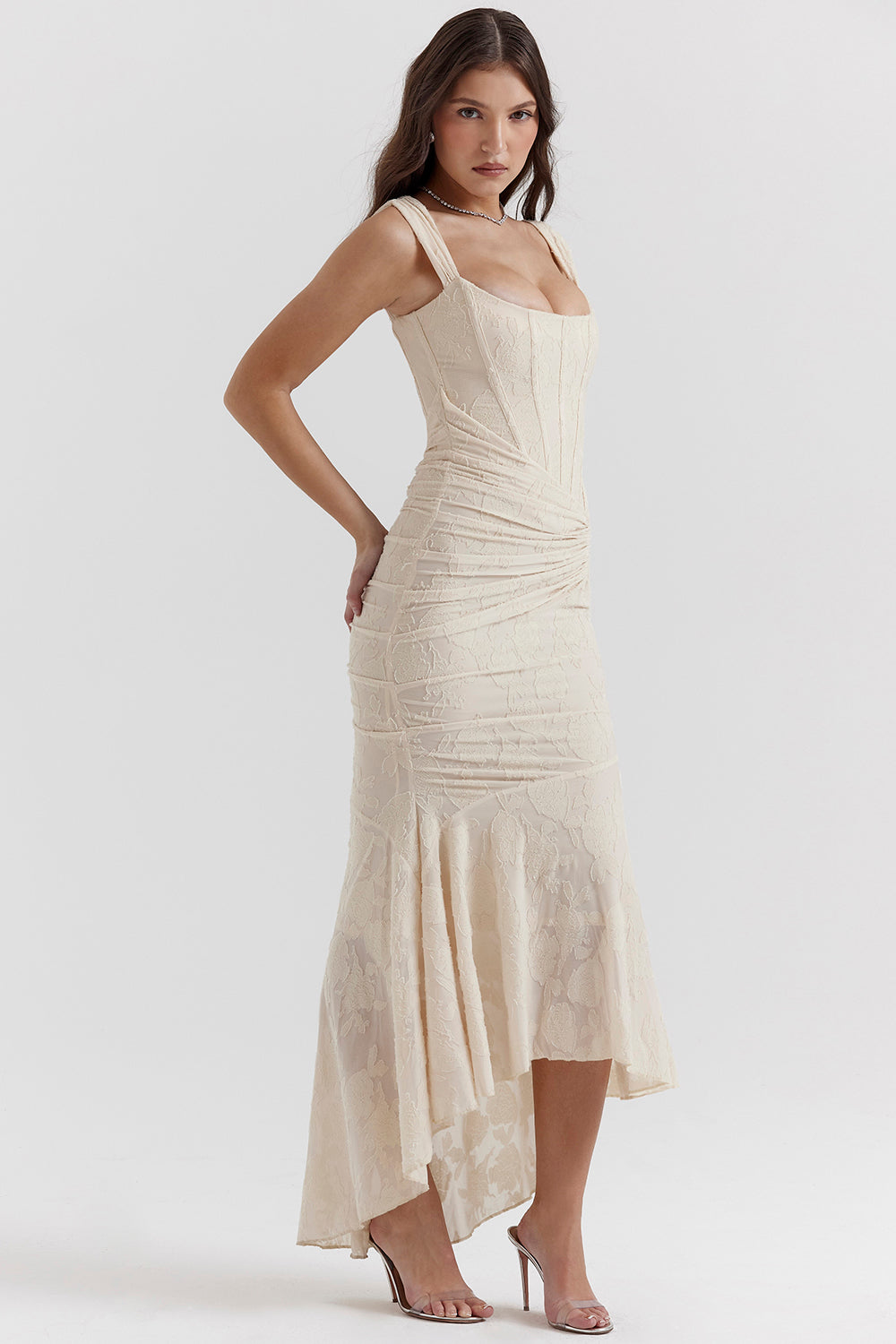 Elegant Waist Maxi Dress