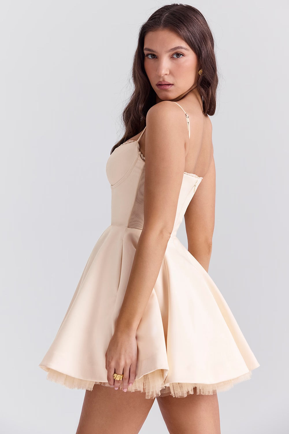 Delicate Charm Corset Mini Dress