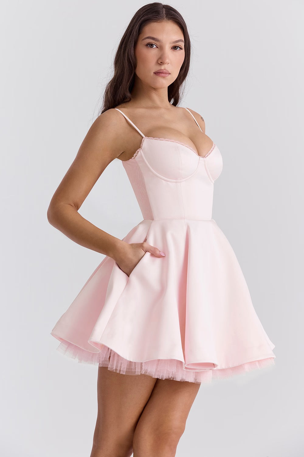 Delicate Charm Corset Mini Dress