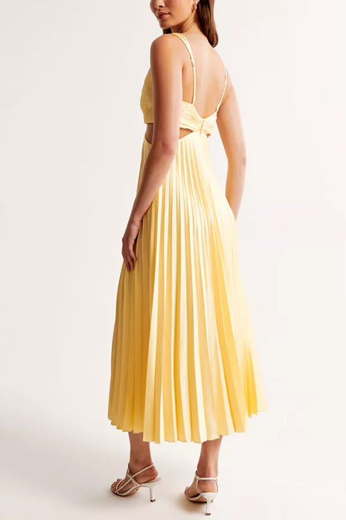Radiant Grace Pleated Maxi Dress