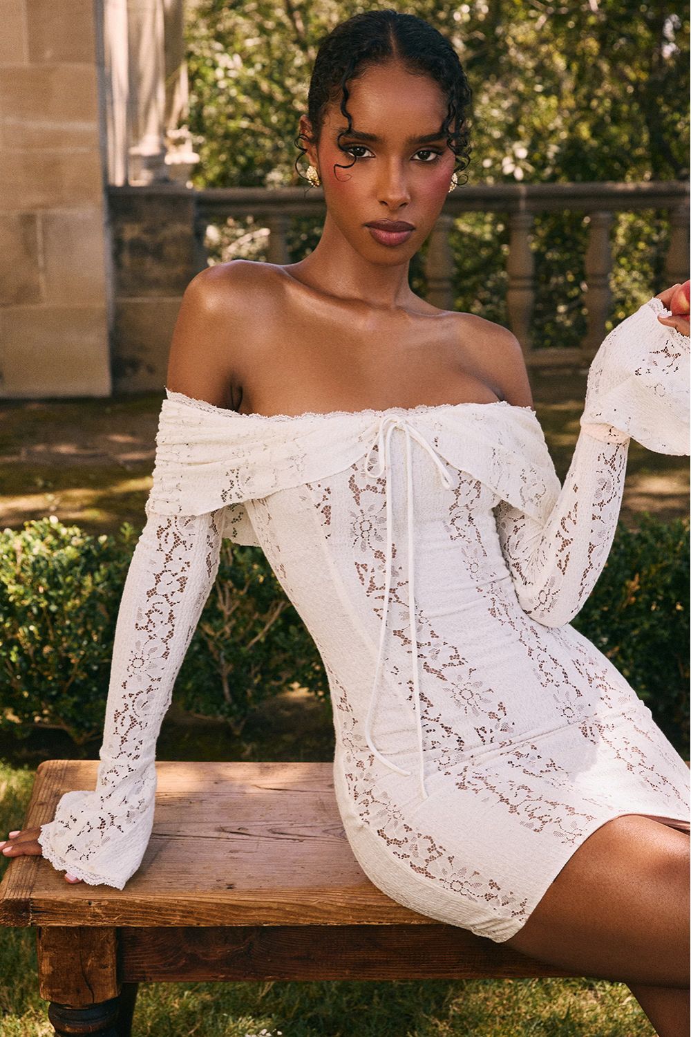 Romantic Lace Mini Dress