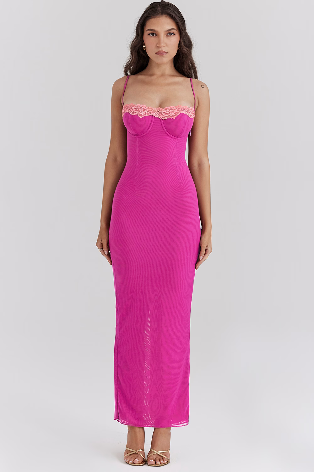 Sun-Kissed Lace Maxi Dress