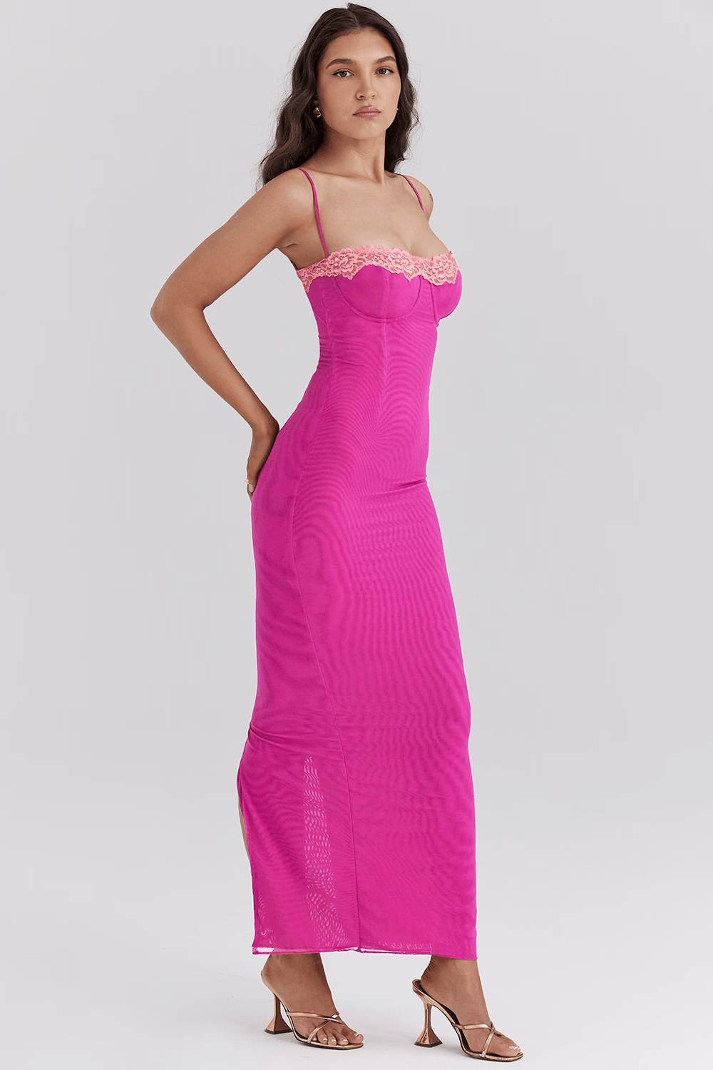 Sun-Kissed Lace Maxi Dress
