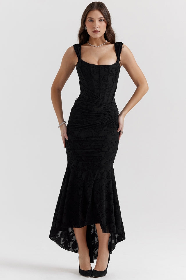 Elegant Waist Maxi Dress