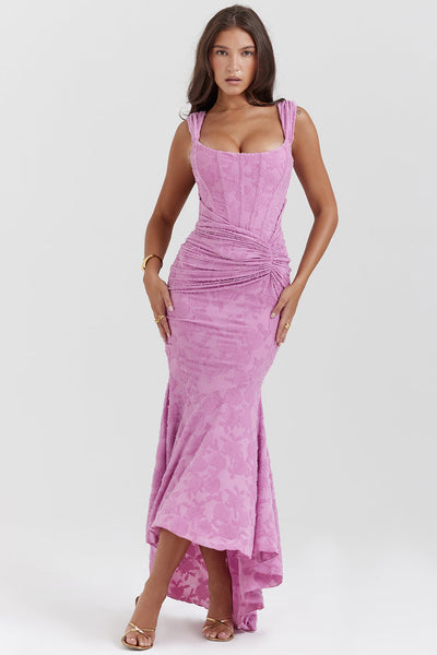 Elegant Waist Maxi Dress