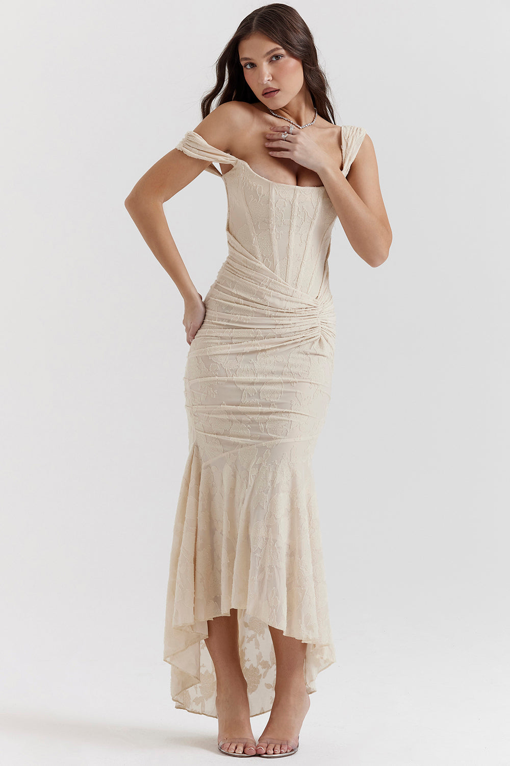 Elegant Waist Maxi Dress